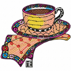 Mugs Embroidery Design 4